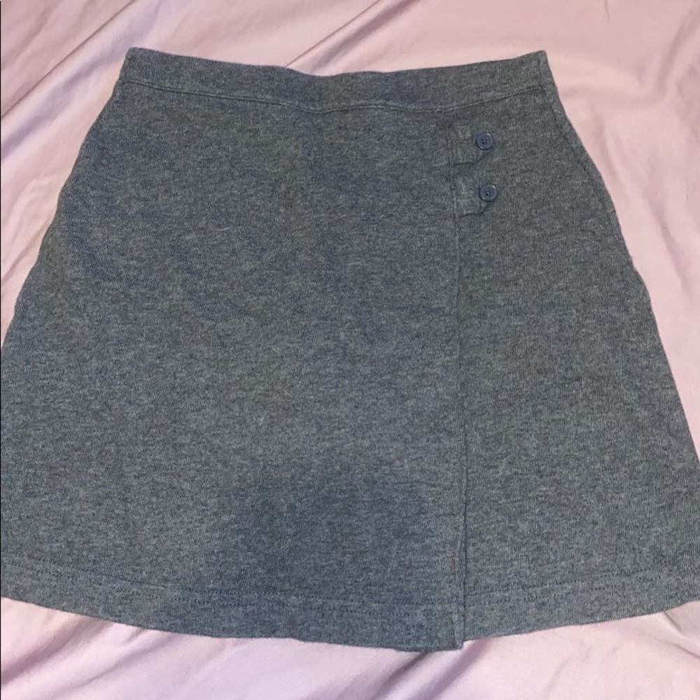 grey skirt with shorts inside